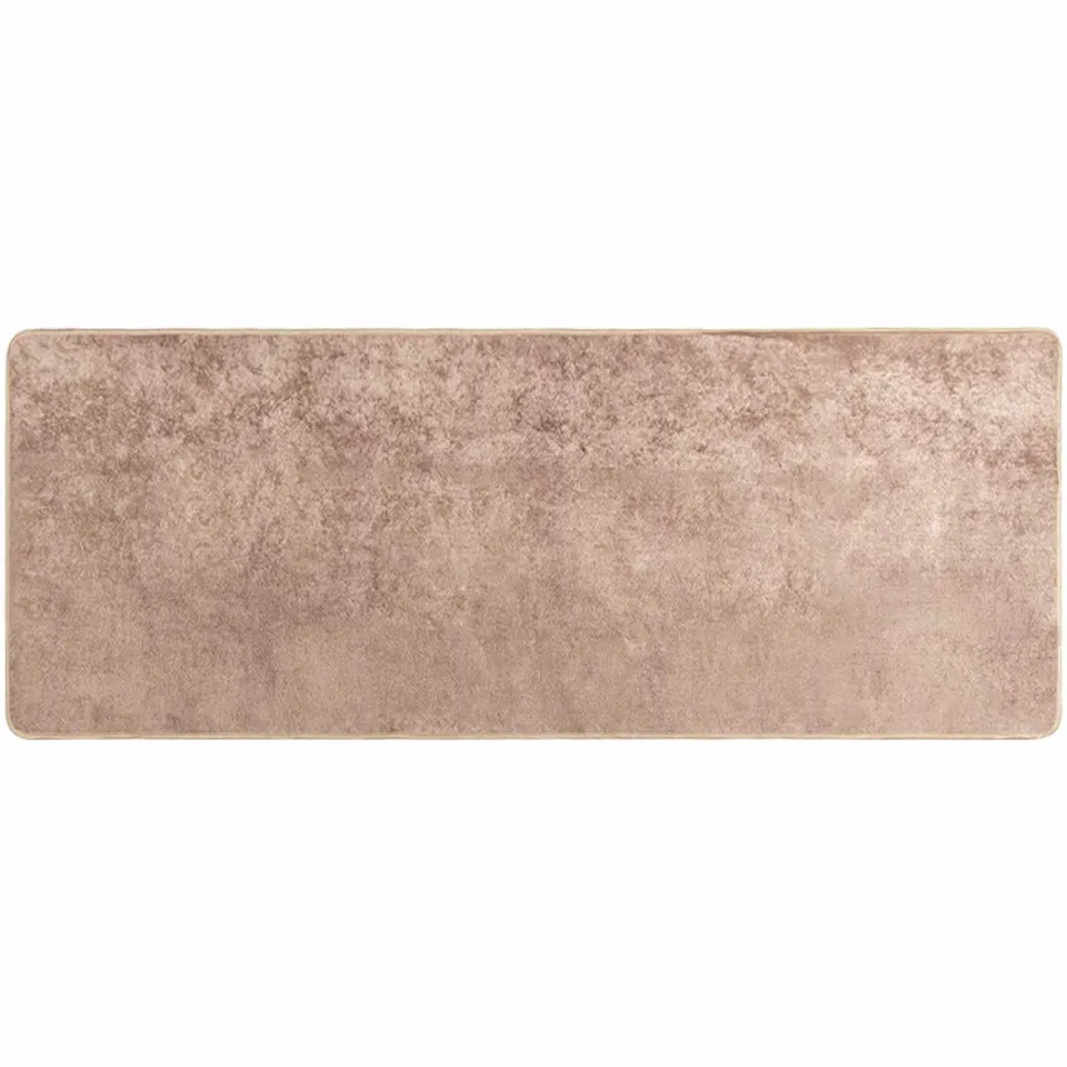 vidaXL Vloerkleedloper MARSA Zand 80 x 200 cm Polyester en PVC Geel