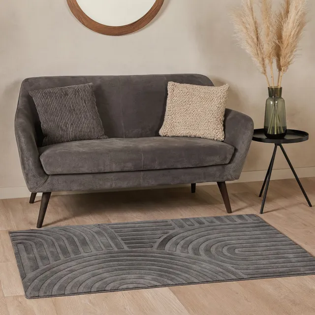 Milton & Oldbrook Vloerkleed 120 x 170 cm Trani Grijs