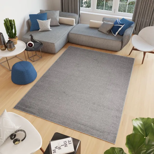 Tapiso Noyan Vloerkleed Tapijt Grijs Laagpolig Woonkamer Rugs