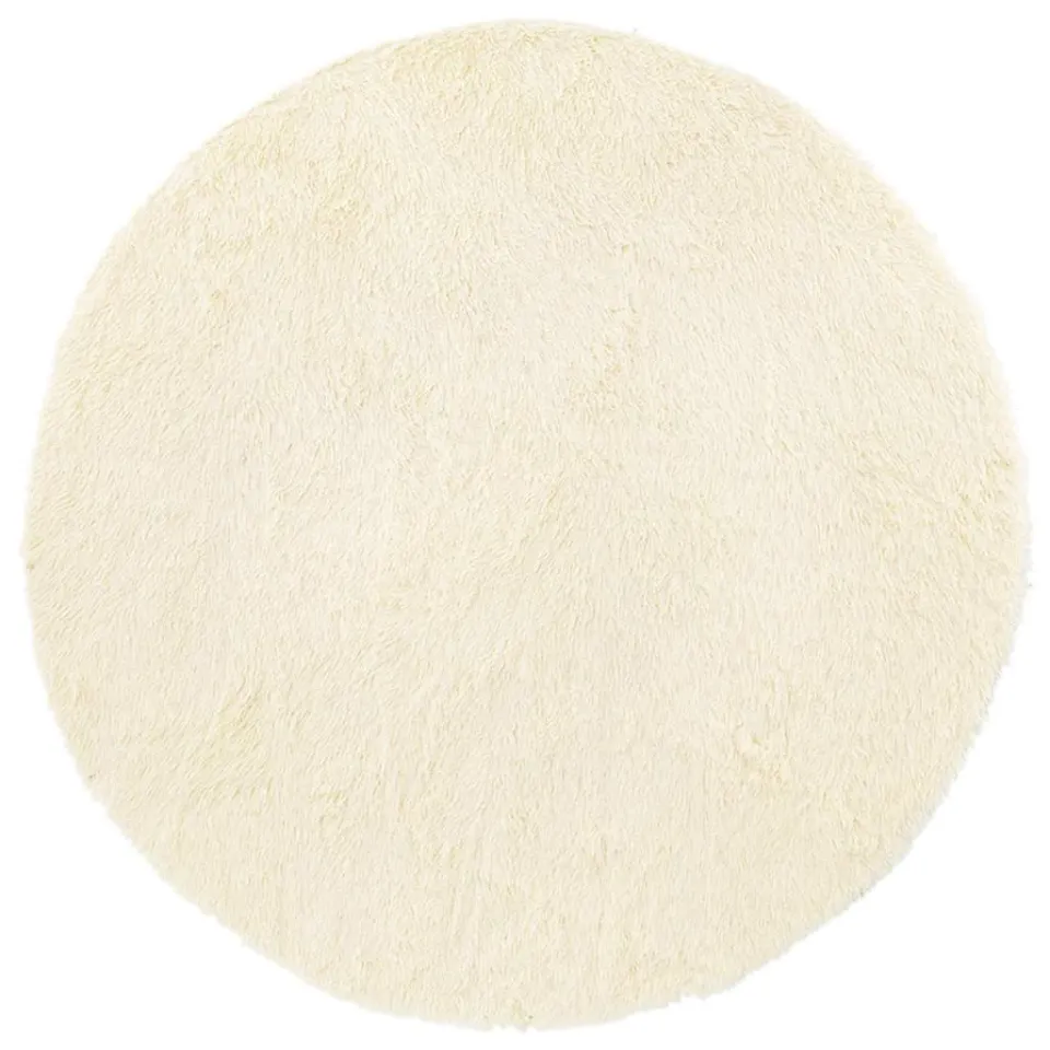 vidaXL Hoogpolig vloerkleed NAVARRA 200x200 cm polyester crèmekleurig