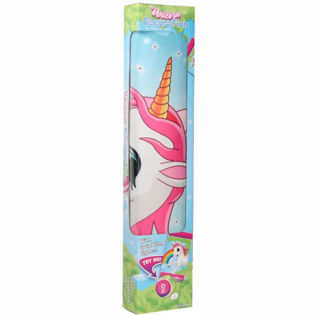 Unicorn Vloerkleed Eenhoorn Led Meisjes 72 X 120 Cm Polyester Meerkleurig