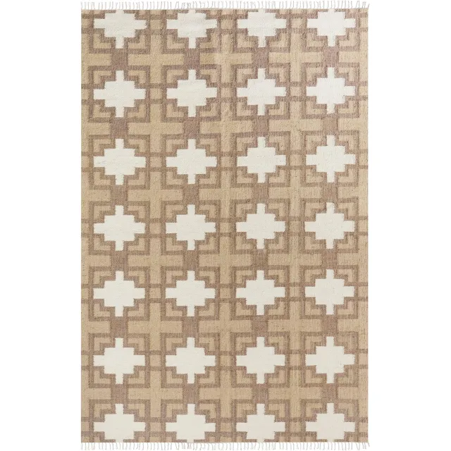 Beliani KONURTAY - Laagpolig vloerkleed - Lichtbeige - Jute