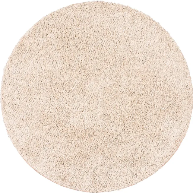 Snapstyle Vloerkleed Luxe Langpolig Milano Rond beige