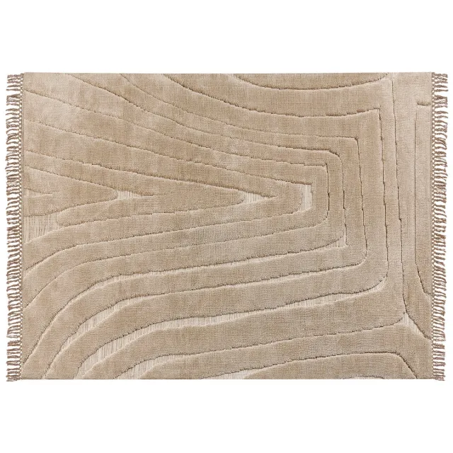 Beliani SAZOO - Vloerkleed - Beige - Polyester