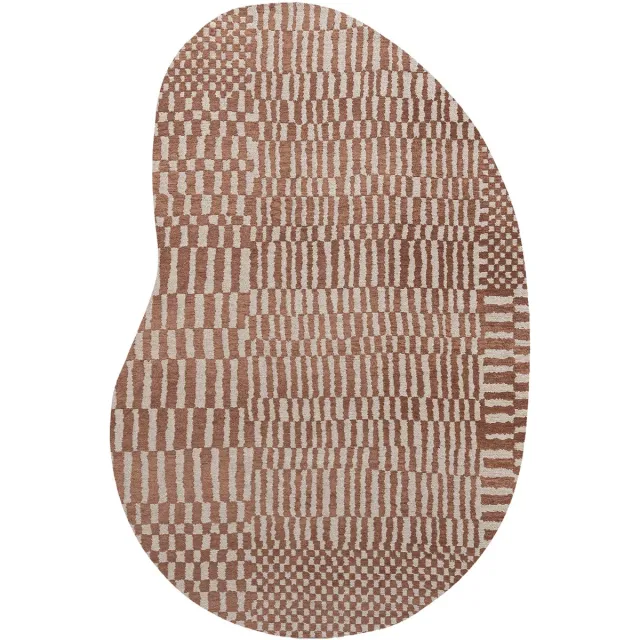 Louis de Poortere Wasbaar Binnen & Buiten Vloerkleed - Louis De Poortere Berber Ksar - Laagpolig Tapijt - Gerecycled PET - Made in Belgium - Circulair Rood