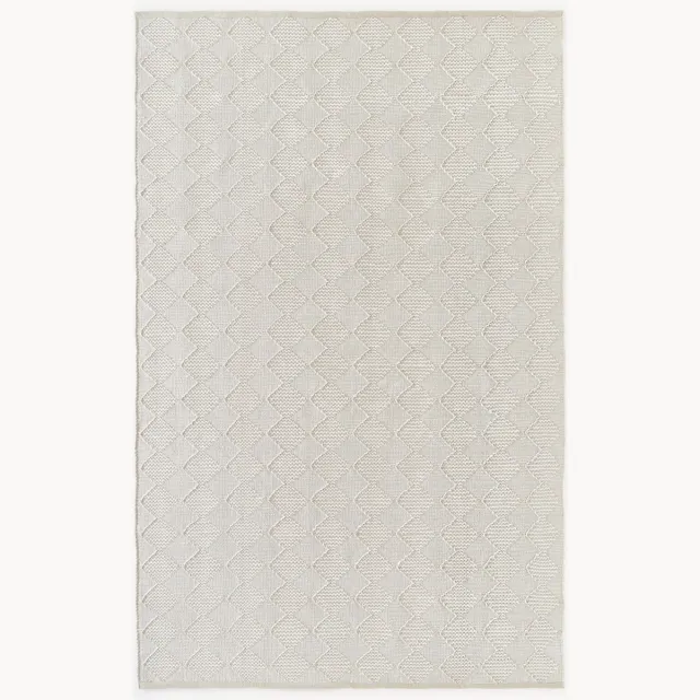 Westwing Collection Indoor & outdoor vloerkleed Barcelona met hoog-laag structuur Grijs
