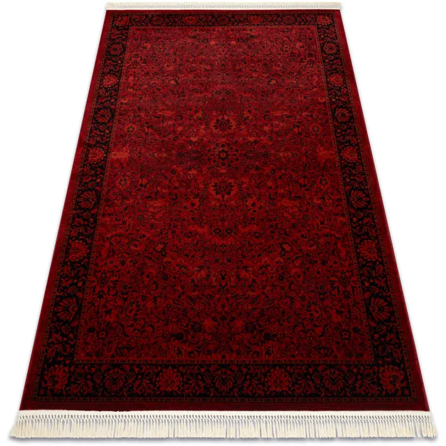 RUGSX Kleden Rugsx ORIENT 5125 tapijt bordeauxrood / zwart Frame, 100x200 cm