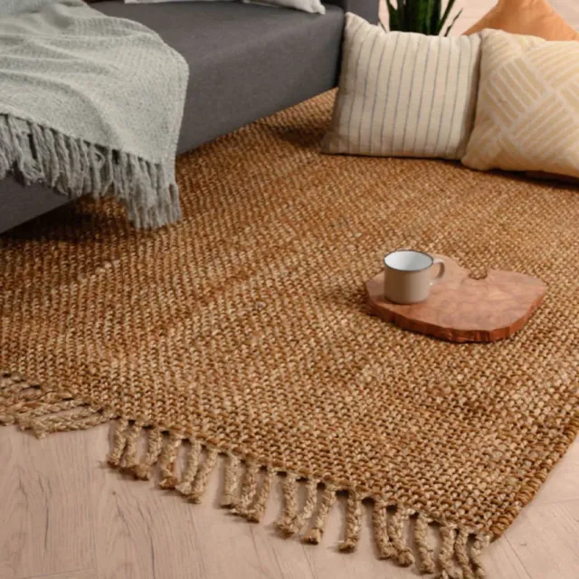 Folkways Jute vloerkleed - Chunky goud/naturel 60x120