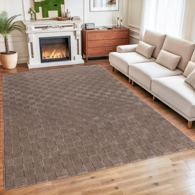 Muratap Vivant Chesterfield - Vloerkleed Laagpolig Effen - Taupe