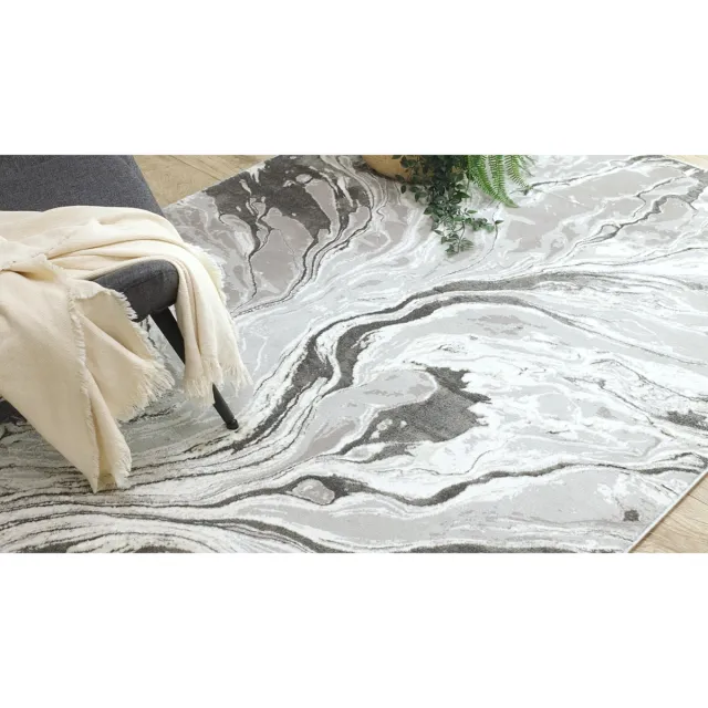 RUGSX Kleden Rugsx BLISS Z162BZ253 tapijt grijs / crème - 140x190 cm