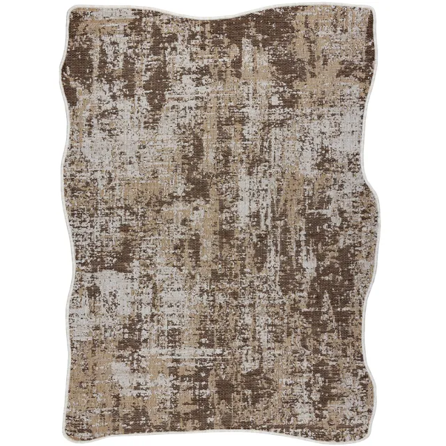 RUGSX Kleden Rugsx ORGANIC 2755 sisaltapijt Abstractie ecru / natuurl 120x170 cm Beige