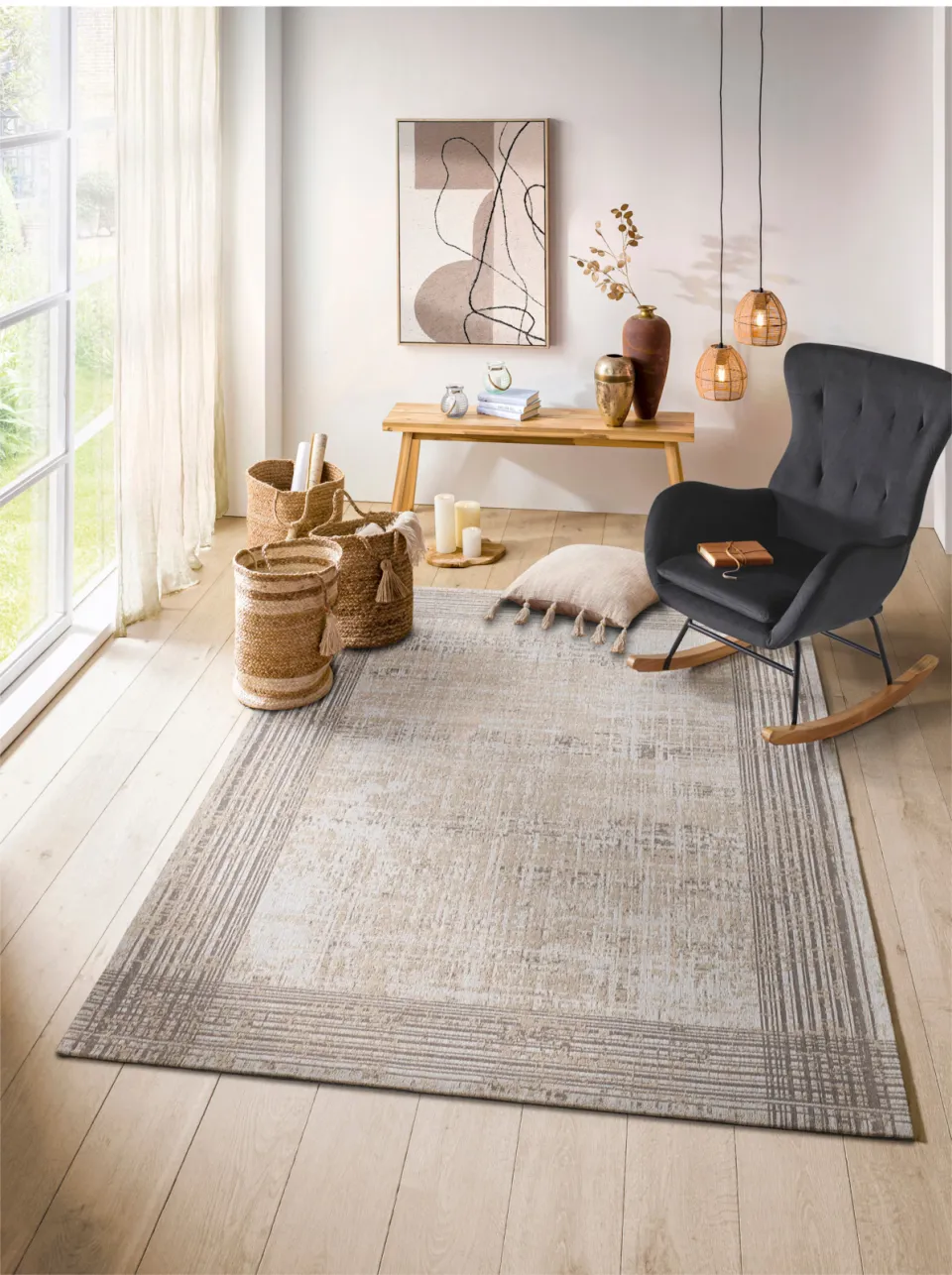 vloerkleed grijs vintagelook, foto 2