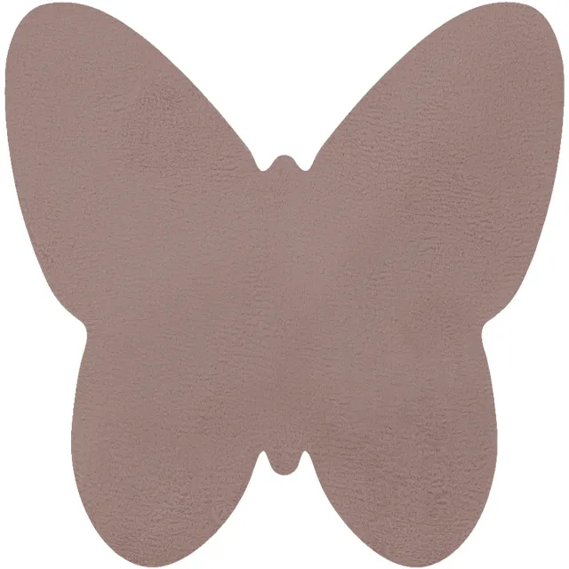 RUGSX Kleden Rugsx Modern wastapijt SHAPE 3150 Vlinder shaggy - 80x80 cm Roze