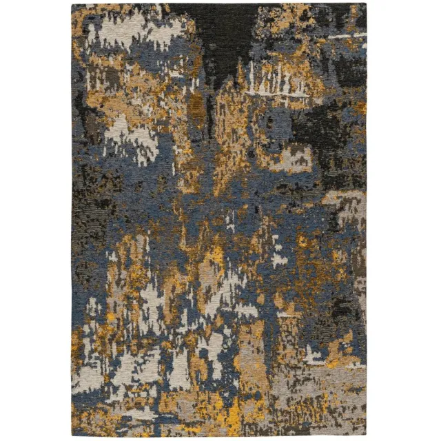 Dutch XXL Laagpolig Vloerkleed | Tapijt | Primavera | Abstract | Multi/Blauw | 80x150 cm Multi / Blauw