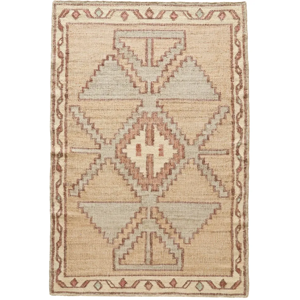 Studio LIVIT Ann jute grafisch vloerkleed beige bruin