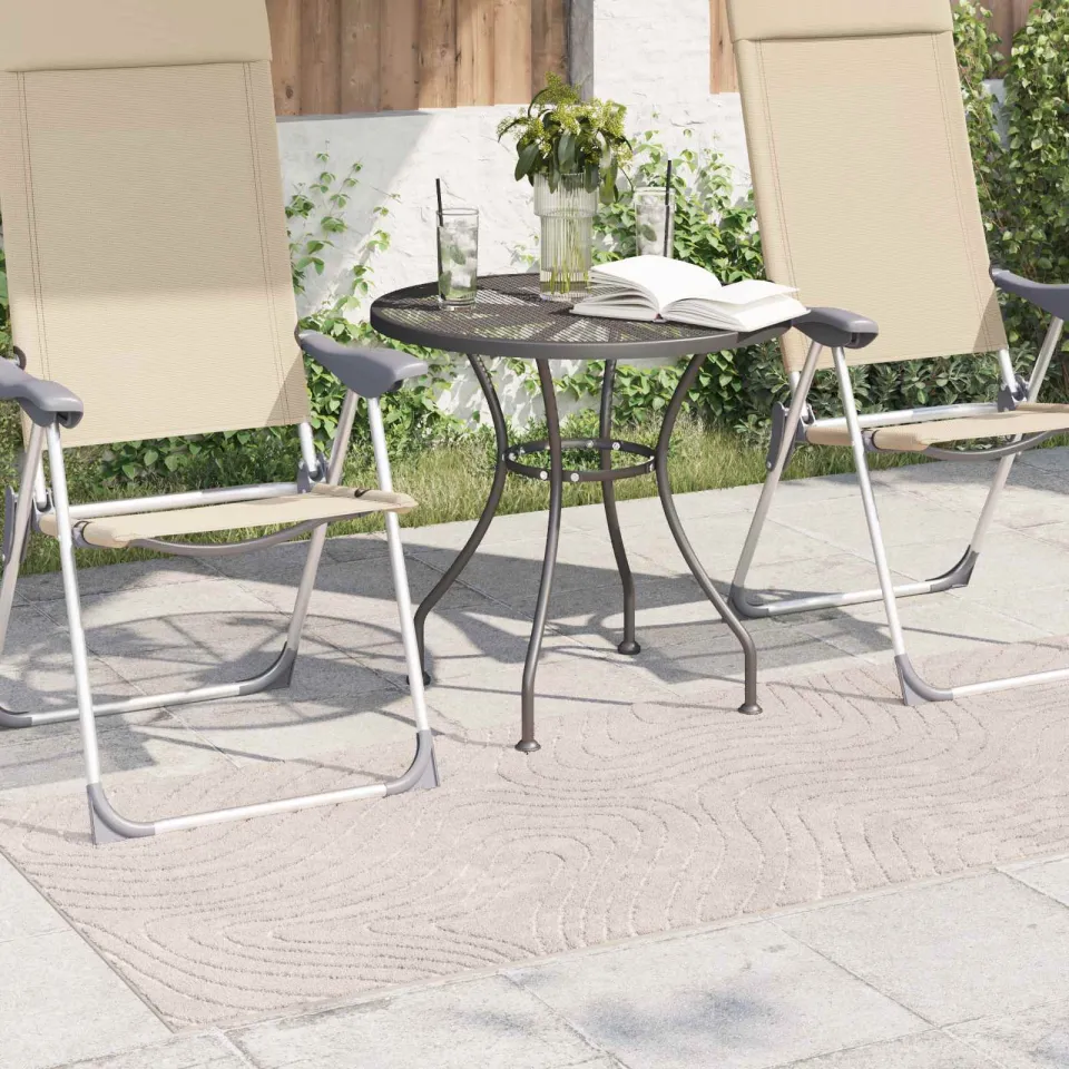 vidaXL Binnen- en buitentapijt PALMERAS Beige 80 x 150 cm Polyester, foto 3