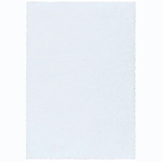 Dutch XXL Hoogpolig Vloerkleed | Tapijt | Shaggy | Sydney | Uni | Wit | 60x110 cm
