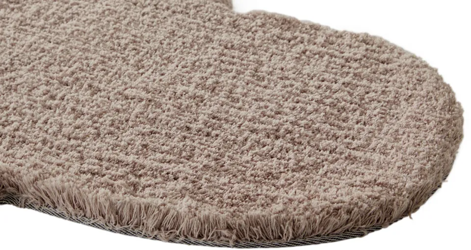 Tapijt taupe wolkvorm, foto 2