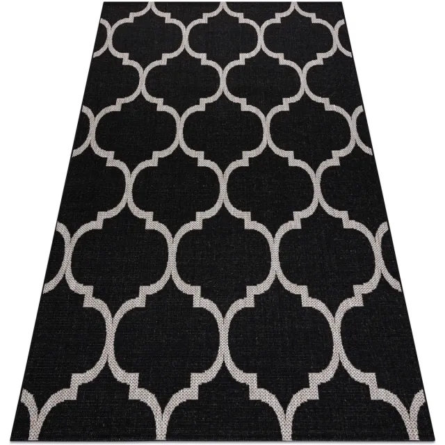 RUGSX Kleden Rugsx Sisal tapijt SISAL FLOORLUX 20608 , Marokkaanse 80x150 cm Zwart