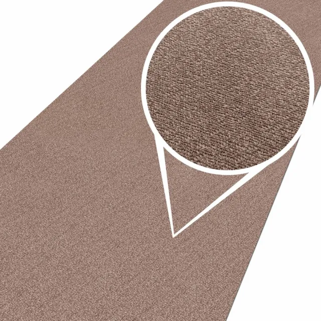 ANRO Tapijtloper Tamara Beige 500x100cm – Velours Gangloper Antislip Keukenloper Hal Op Maat