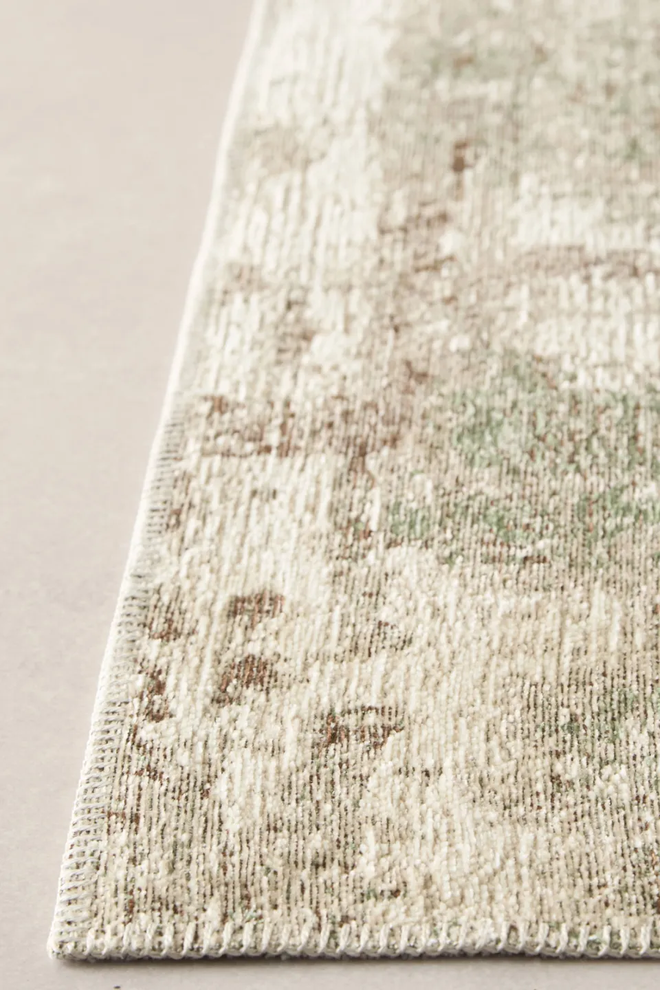 NOUS Living vloerkleed crème groen, foto 5