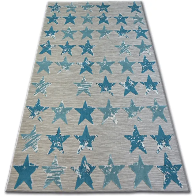 RUGSX Kleden Rugsx Tapijt LISBOA 27219/754 Sterretje TURKOOIS 160x230 cm Blauw