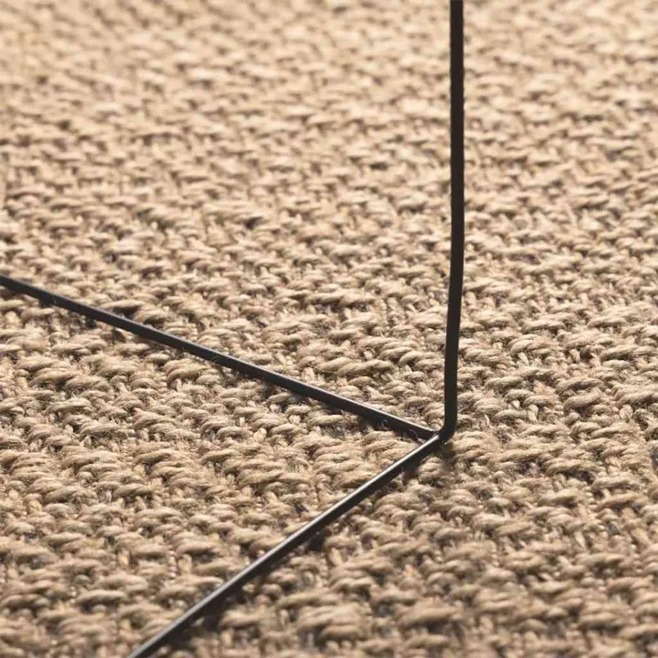 vidaXL Vloerkleed ZIZUR binnen en buiten 200x290 cm jute look bruin, foto 4