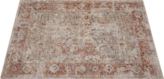 Caravan Vloerkleed Caravan Grey/Rust 160x230cm Grijs