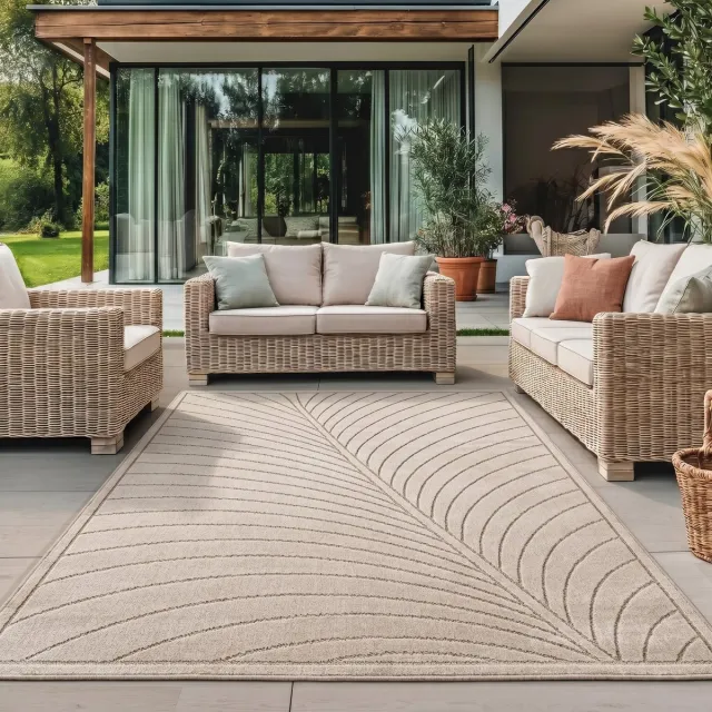 Moonay Zenji Raku - Vloerkleed laagpolig - Japandi - Beige - 280 x 370 cm