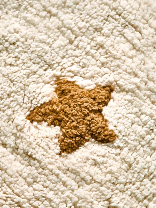 vertbaudet Rond tapijt Wolk beige