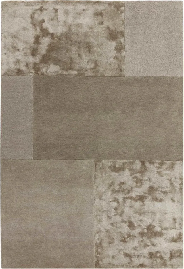 Eazy Living Easy Living - tate-tonal-textures-Rug-Smoke Vloerkleed - 160x230 - Rechthoek - Laagpolig Tapijt - Modern - Taupe