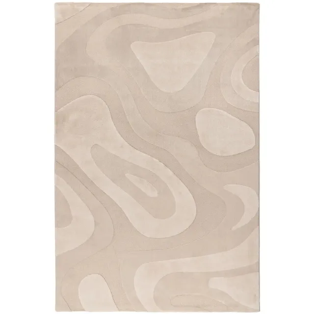 Dutch XXL Japandi Vloerkleed | Tapijt | Bergamo | Abstract | Beige