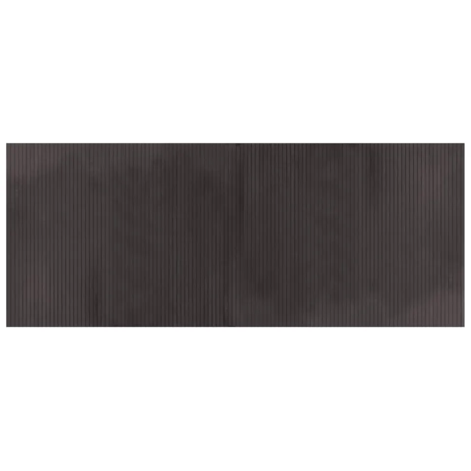 vidaXL Vloerkleed rechthoekig 80x200 cm bamboe donkerbruin bruin, foto 3