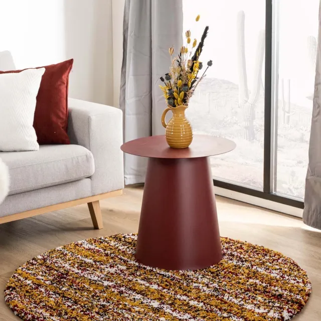 Boho&me Rond berber vloerkleed - Artisan Essa multi/okergeel 160