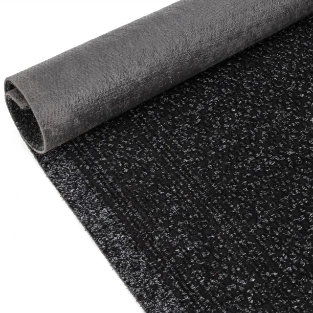 ANRO Loper Aztek Zwart 140x80cm – Schoonloopmat Gangloper Vuilvangmat Antislip Op Maat