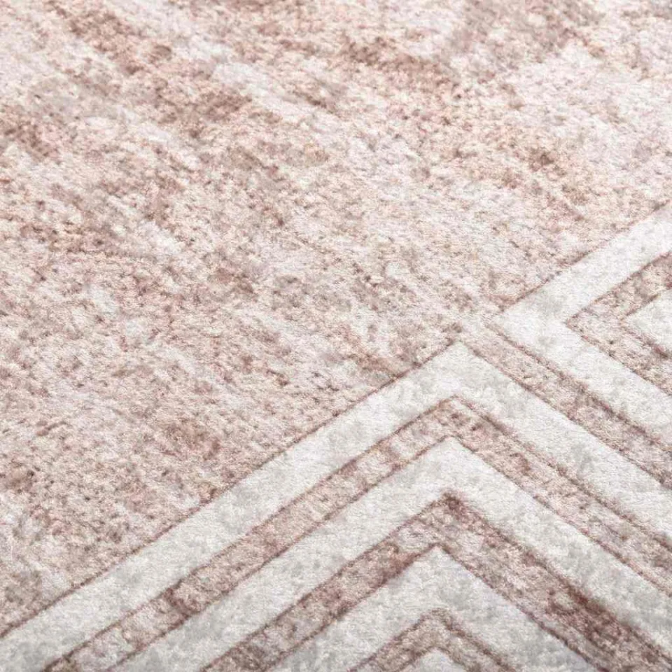 vidaXL Vloerkleed wasbaar 80x150 cm beige, foto 4