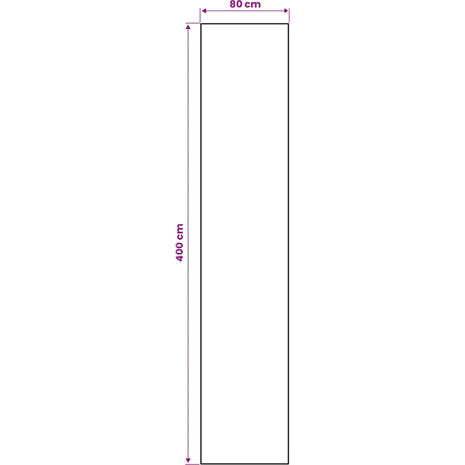 vidaXL Vloerkleedloper LESAKA Zwart en Goud 80 x 400 cm Diamantvelours