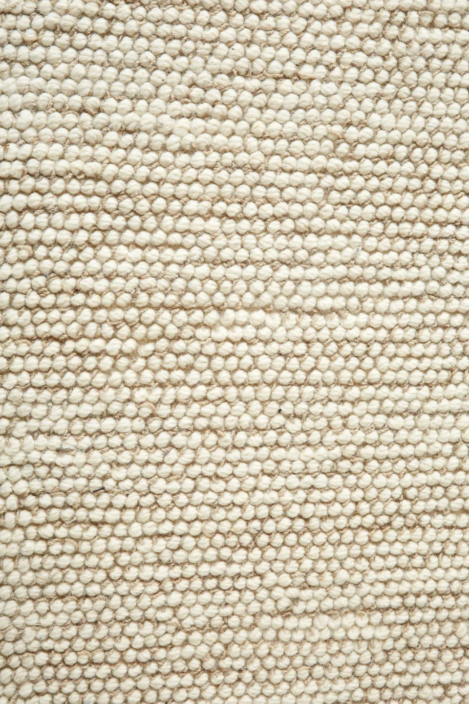 NOUS Living Pebbles wollen vloerkleed ecru beige/ecru