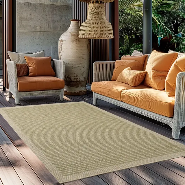 Muratap Tapijtenloods Solid Binnen en Buiten - Vloerkleed - Indoor & Outdoor - Laagpolig Effen - Groen- 140x200 CM