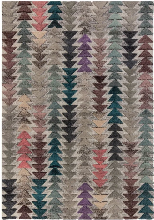 Flair Rugs Moda Asher - Vloerkleed 160x230 cm - 100% Wol - Tapijten woonkamer Meerkleurig