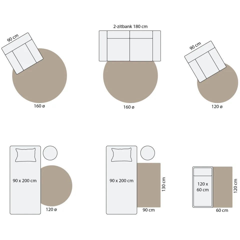 Studio LIVIT vloerkleed off white/antraciet, foto 3