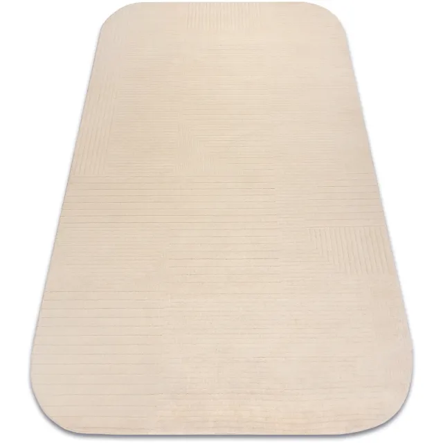RUGSX Kleden Rugsx Wollen tapijt TEXTURA 488.716.LA100 OSTA - Lijnen, 200x300 cm Beige