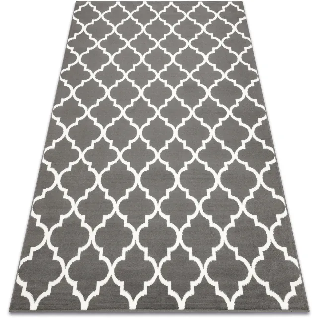 RUGSX Kleden Rugsx Tapijt BCF Morad TRELIS klaver Marokkaanse - 60x110 cm Zwart