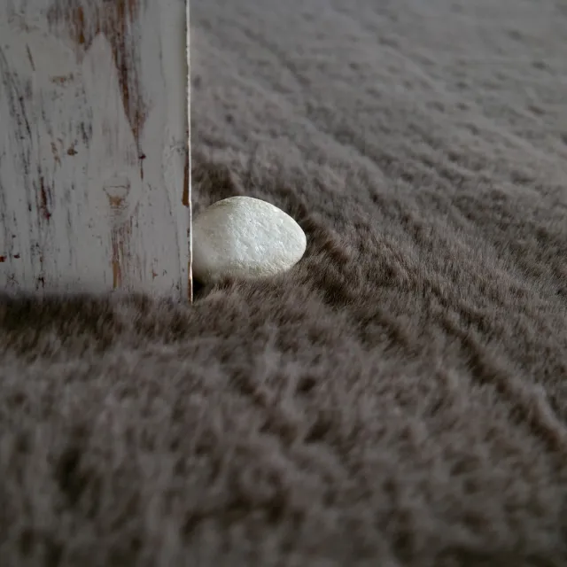 TT Home Hoogpolig tapijt slaapkamer imitatiebont pluizig konijnenbont imitatie Rechthoek Rechthoek grijs