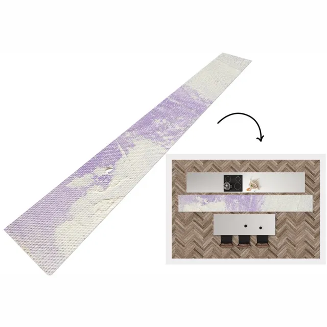 KitchenYeah Keukenloper - Loper keuken - Abstract - Verf - Design - Keukenloper vinyl Multicolor