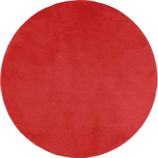 vidaXL Vloerkleed - OVIEDO - laagpolig - Ø - 280 - cm - rood