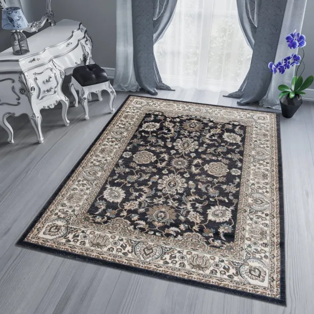 Tapiso Dubai Vloerkleed Modern Oriental Oosters Rug Tapijt antraciet creme5, foto 7