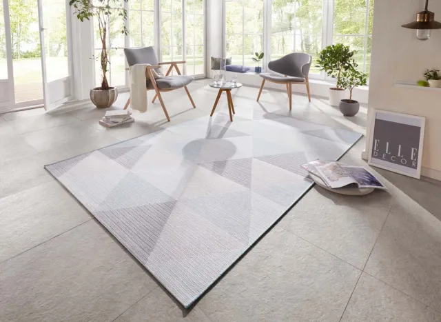 Elle Decoration Binnen & buitenkleed - Sevres blauw 80x150