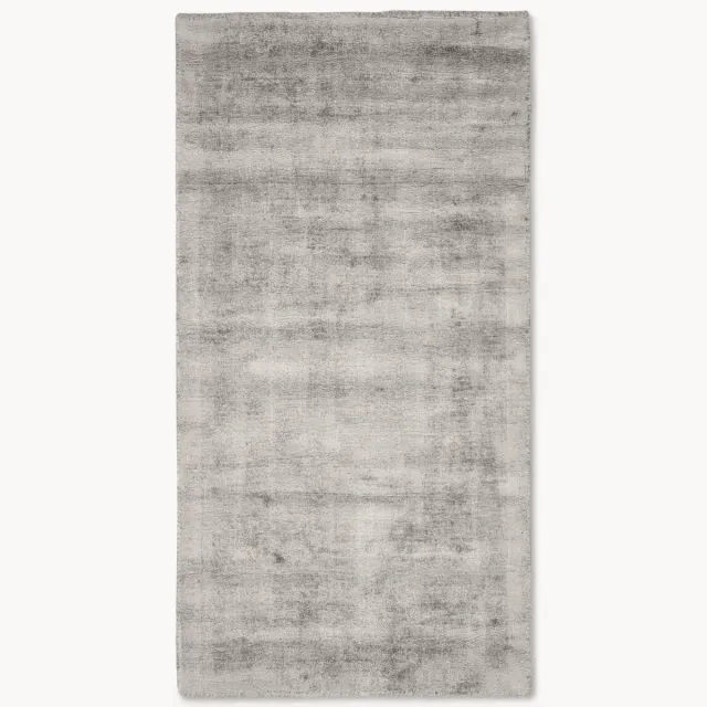 Westwing Collection Handgeweven viscose vloerkleed Jane Grijs