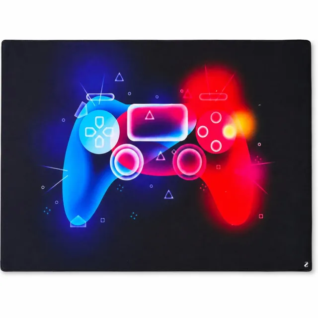 ZoeZo Design ZoeZo Gaming Controller Vloerkleed Kinderkamer XL - Zacht Speelkleed - Speelkamer - 160 x 120 cm Zwart